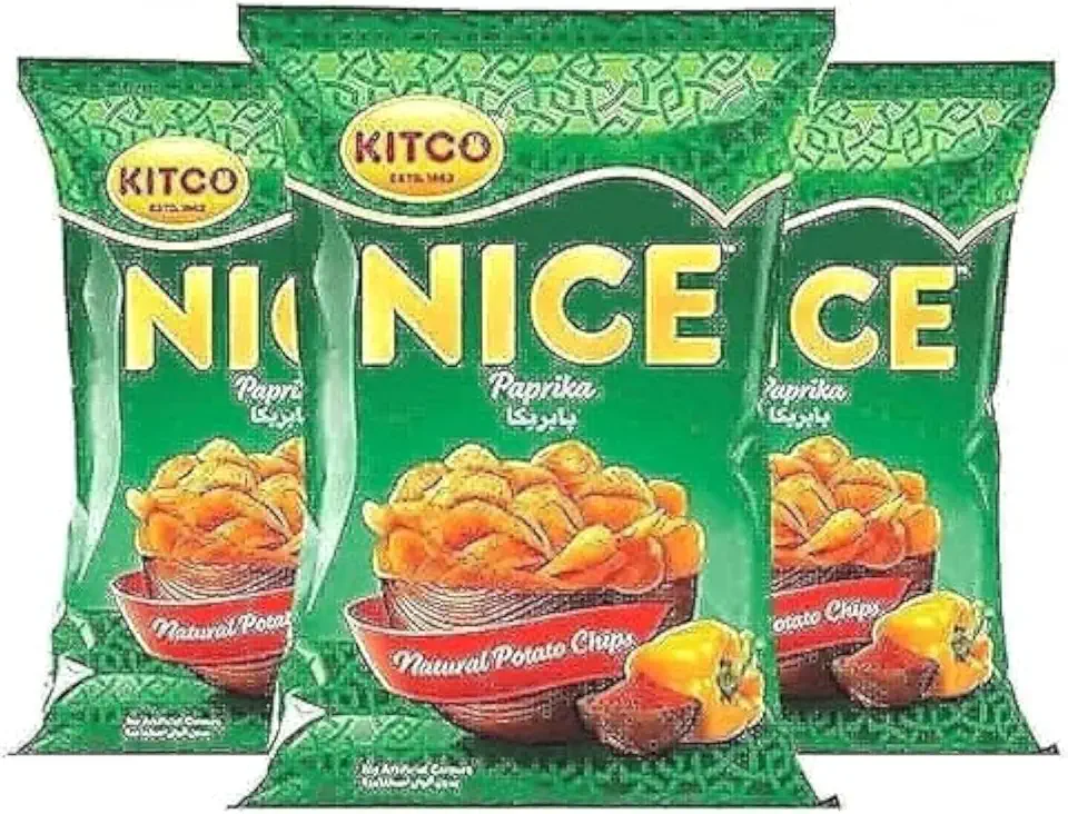 Kitco Nice Paprika Natural Potato Chips, 21 X 12 G, Beige
