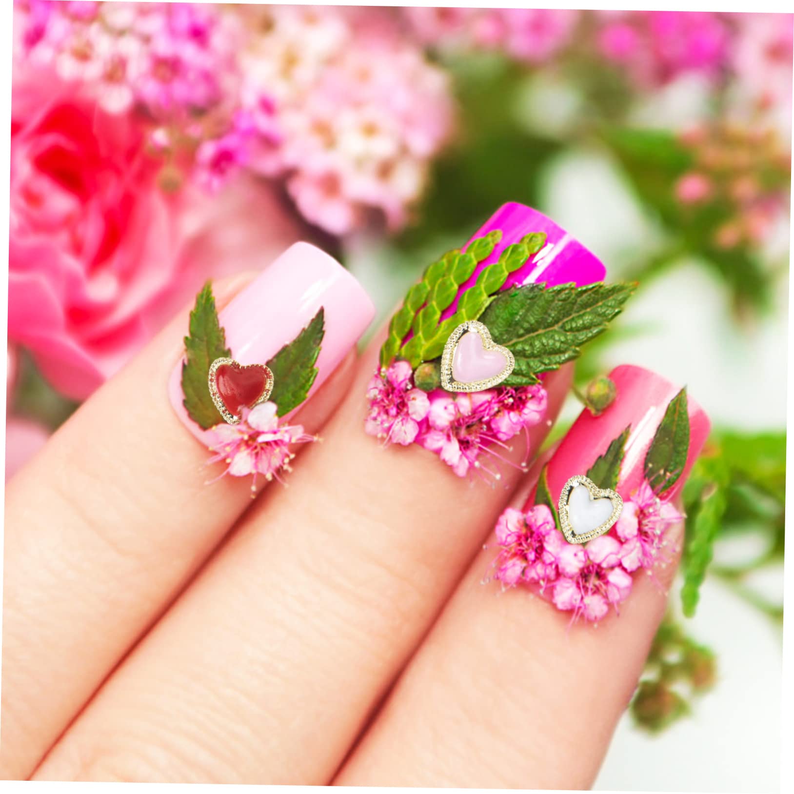VICASKY 3 Set Decorazioni Unghie Kawaii Charms Per Manicure Te Accessori Leggeri E Durevoli Per Design Unghie Raffinati 60 Pezzi*3
