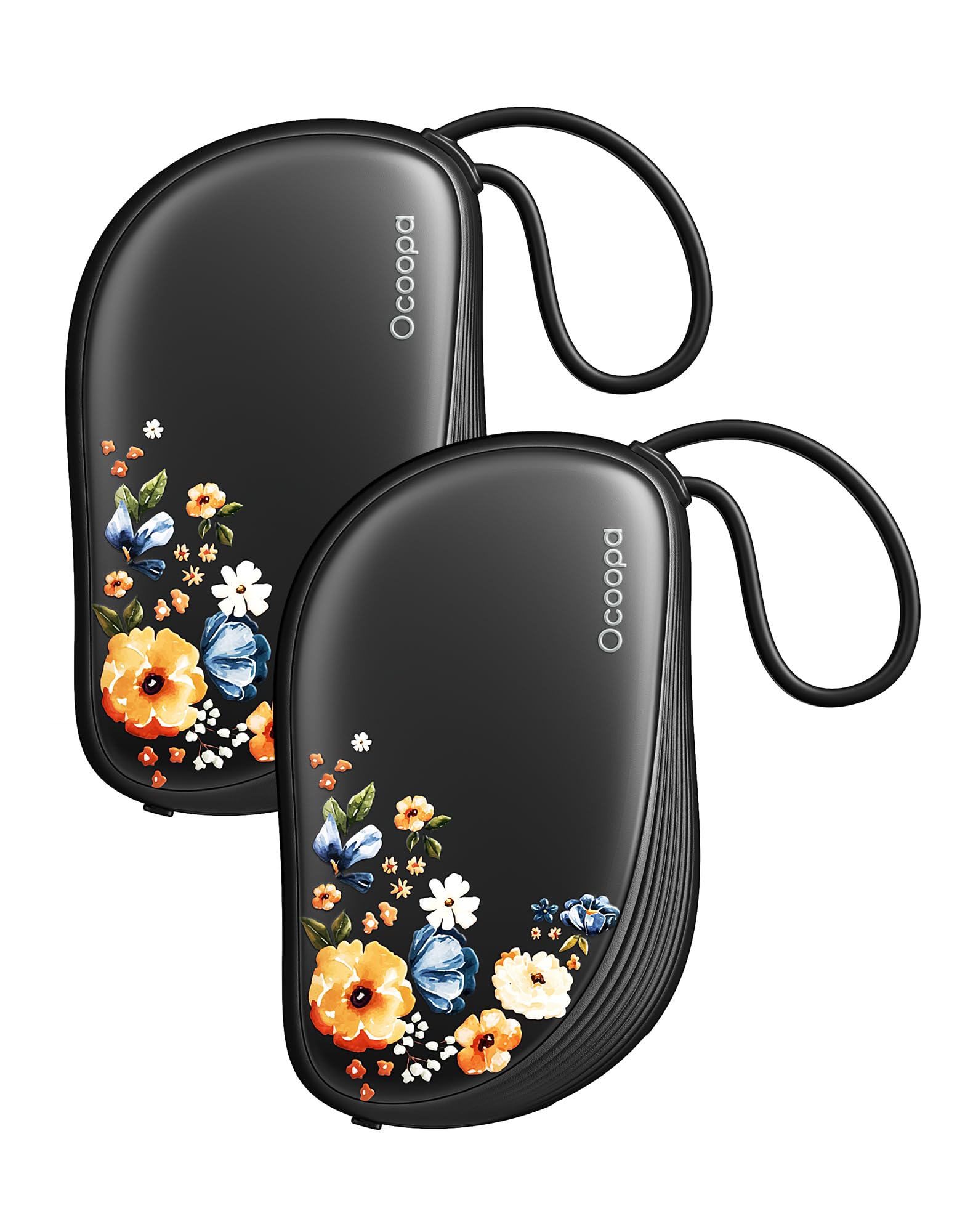 OCOOPA Scaldamani Ricaricabili 2 Pezzi, Design Ispirato A Un Pettine, Portatile Scalda Mani USB Elettrico 4000mAh, Ultrasottile 1,5 cm,Per Guanti e Tasche, Regalo Di Natale Perfetto Per Donna,UT5 Sway