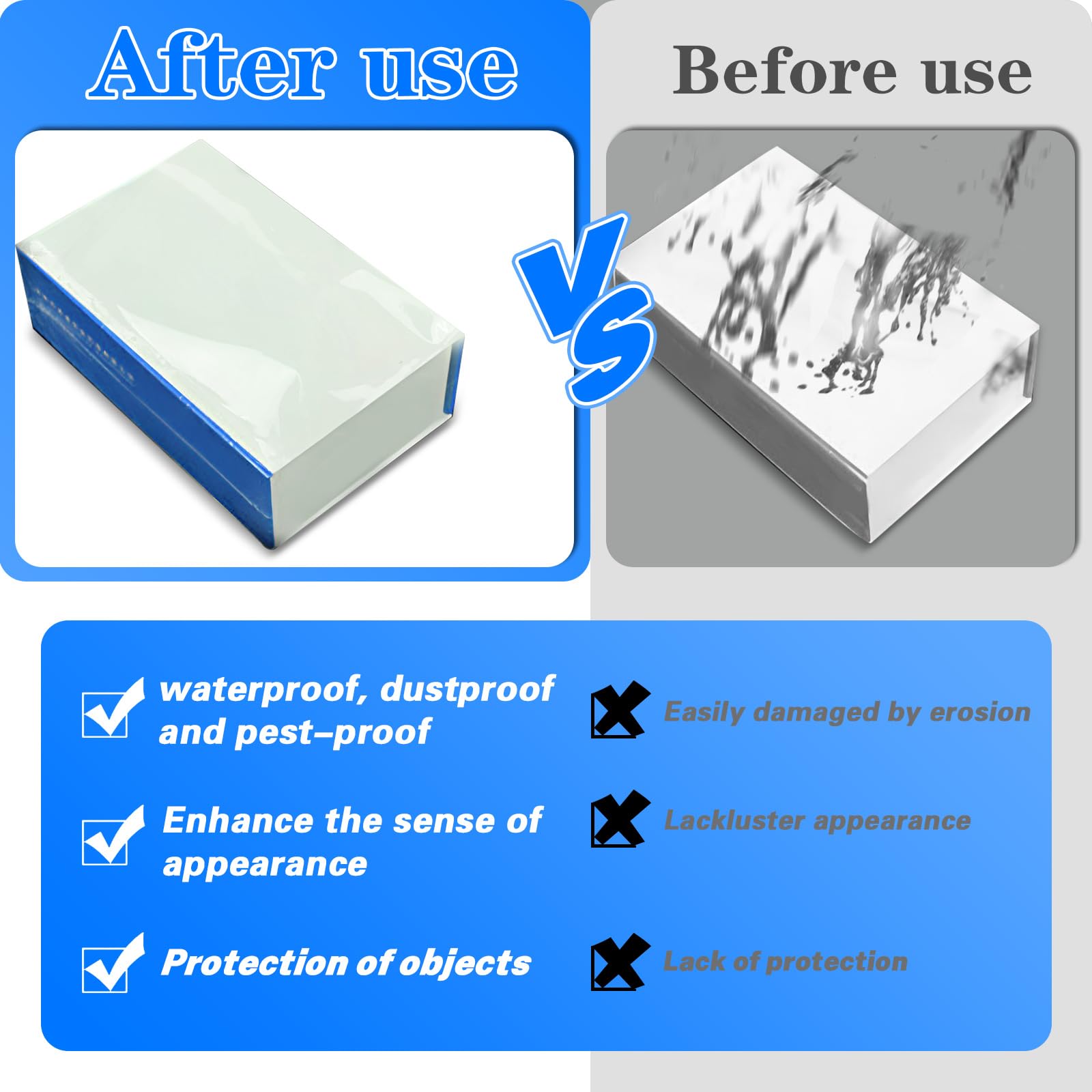 Lot de 100 sacs thermorétractables transparents 24,9 x 15 cm pour emballage, expédition, stockage