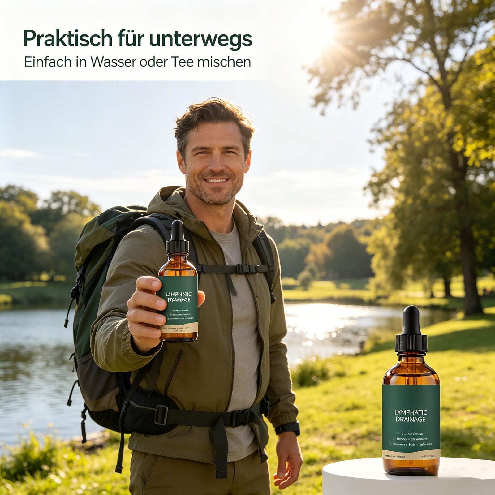 Zynea Lymphdrainage Tropfen, Lymphatic Drainage Tropfen, Unterstützung des Wasserhaushalts, Natürliche Inhaltsstoffe, für Männer und Frauen, 2pcs