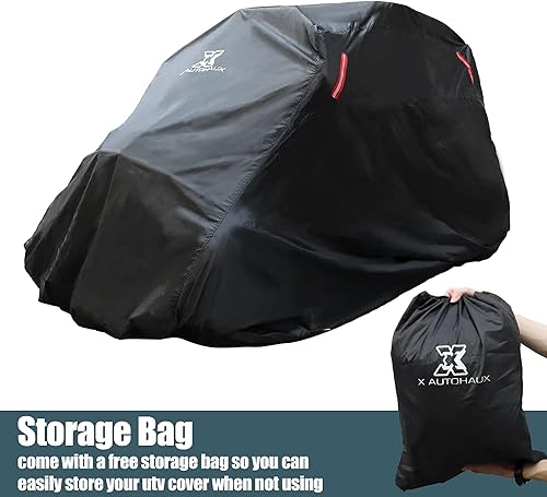 Miniatura 8 de X AUTOHAUX Cubierta para UTV de 4 a 6 pasajeros cubierta para Utv de lado a lado cubierta impermeable para Can-Am Maverick X3 Max R Turbo para
