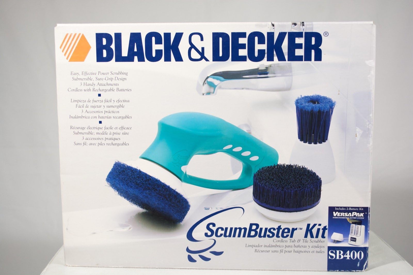 Black & Decker, ScumBuster Cordless Wet Scrubber, Model SB400