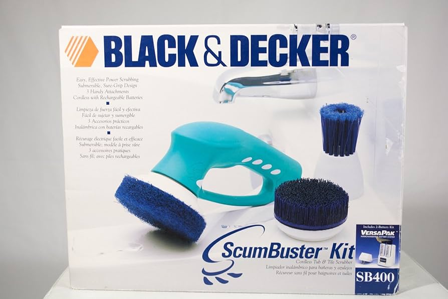 Amazon.com: Black & Decker, ScumBuster Cordless Wet Scrubber