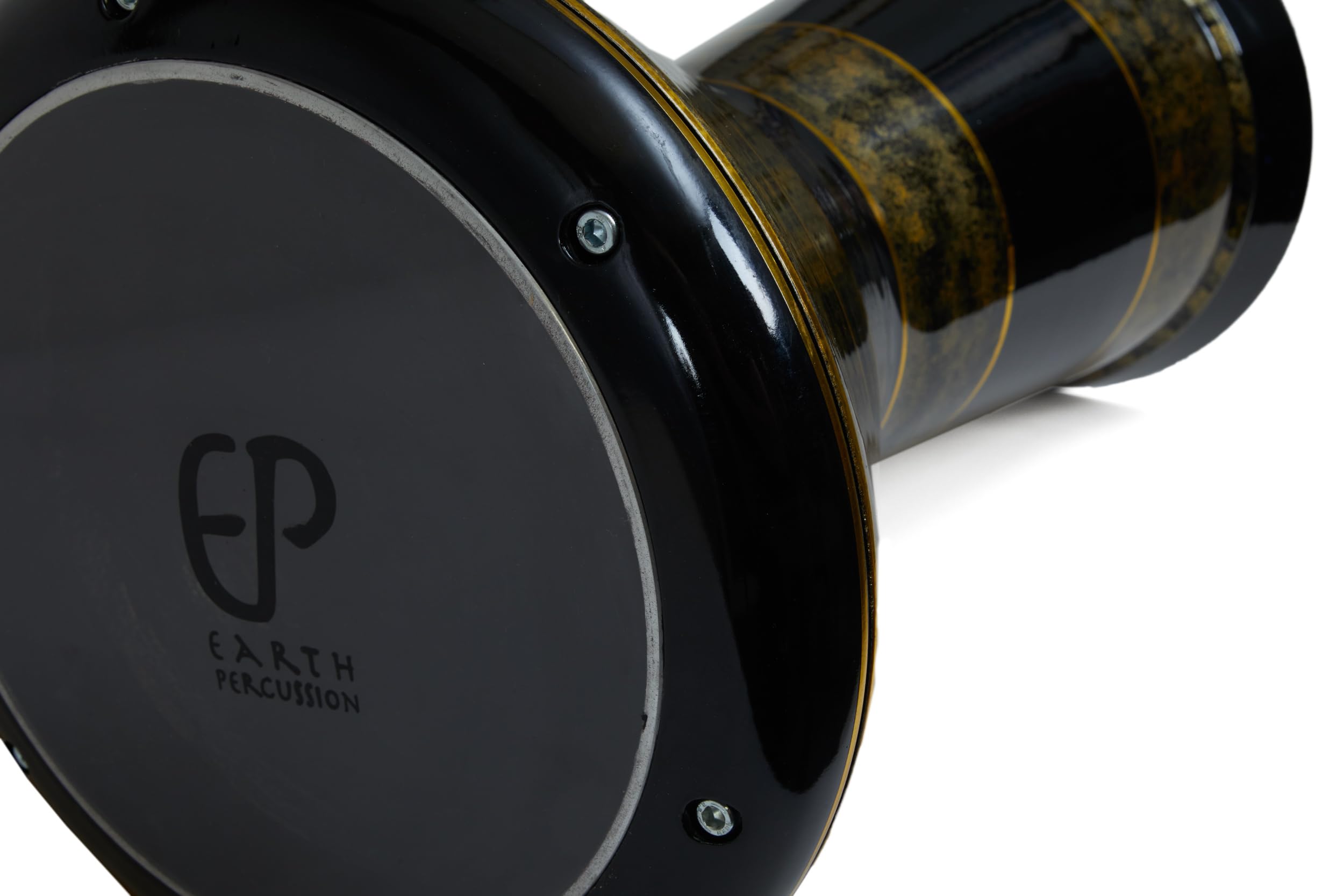 Sombaty LUX Darbuka Doumbek Obsidian Gold, Pro Percussion, gratis Hülle und Skin