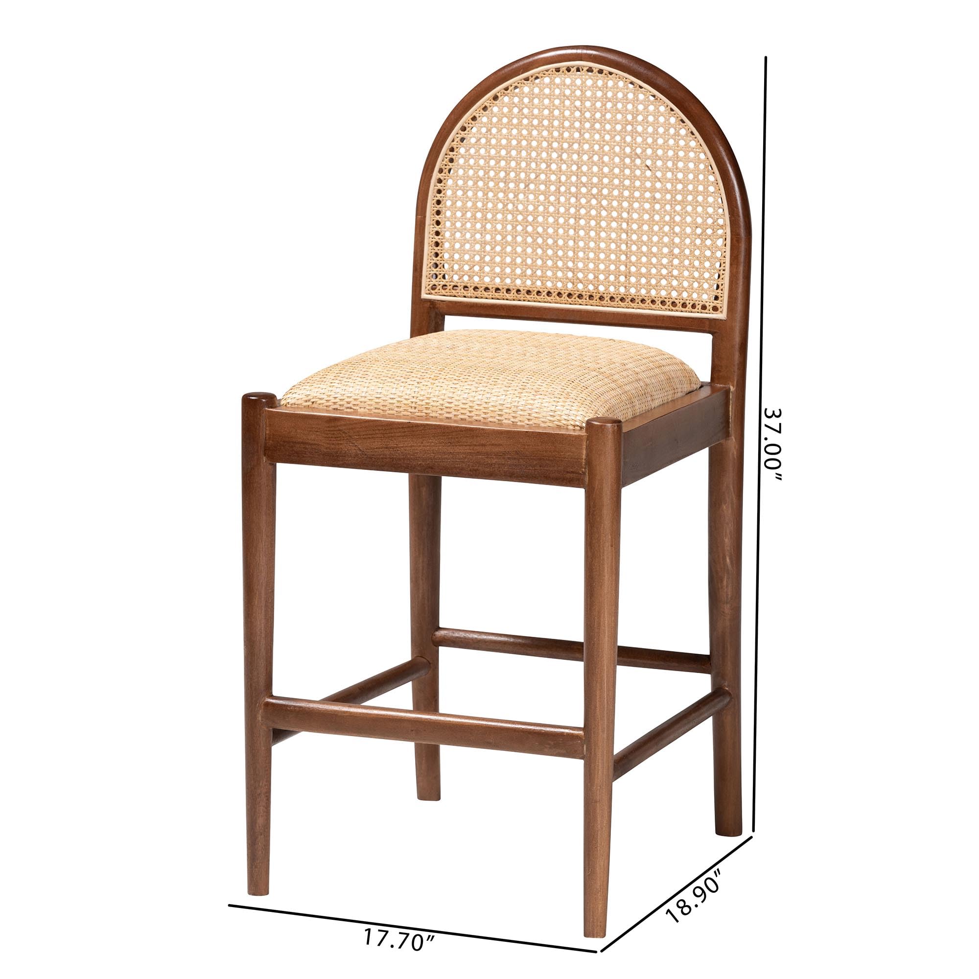 Amazon.com: bali & pari Maryland Modern Bohemian Natural Rattan