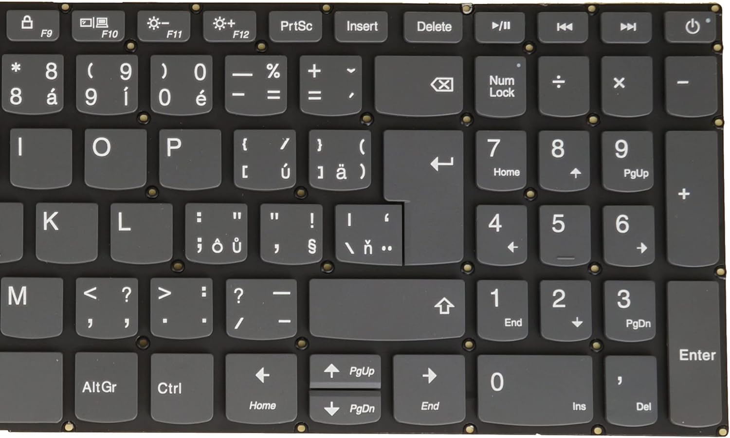 Czech Slovak Keyboard for Lenovo Ideapad 330-15ICN 330-15IGM 330-17AST 330-17ICH 330-17IKB 330E-15AST 330E-15ICH 330E-15IKB PC5CP-CZH-SLK