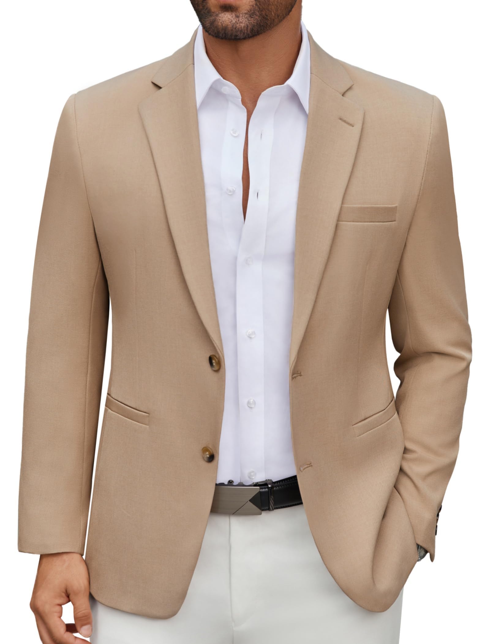 COOFANDY Mens Casual Blazer Regular Fit Lightweight Two Button Sport Coat Suit Jacket