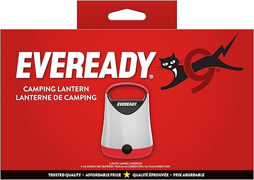 Miniatura 8 de Eveready Linterna LED para campamento X-250 (paquete de 2), luces superbrillantes, resistentes al agua, 100 horas de tiempo de funcionamiento