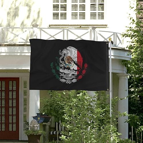 Miniatura 3 de Bandera mexicana de 3 x 5 pies, para interiores y exteriores, impresión de una sola cara, a prueba de decoloración, color 3