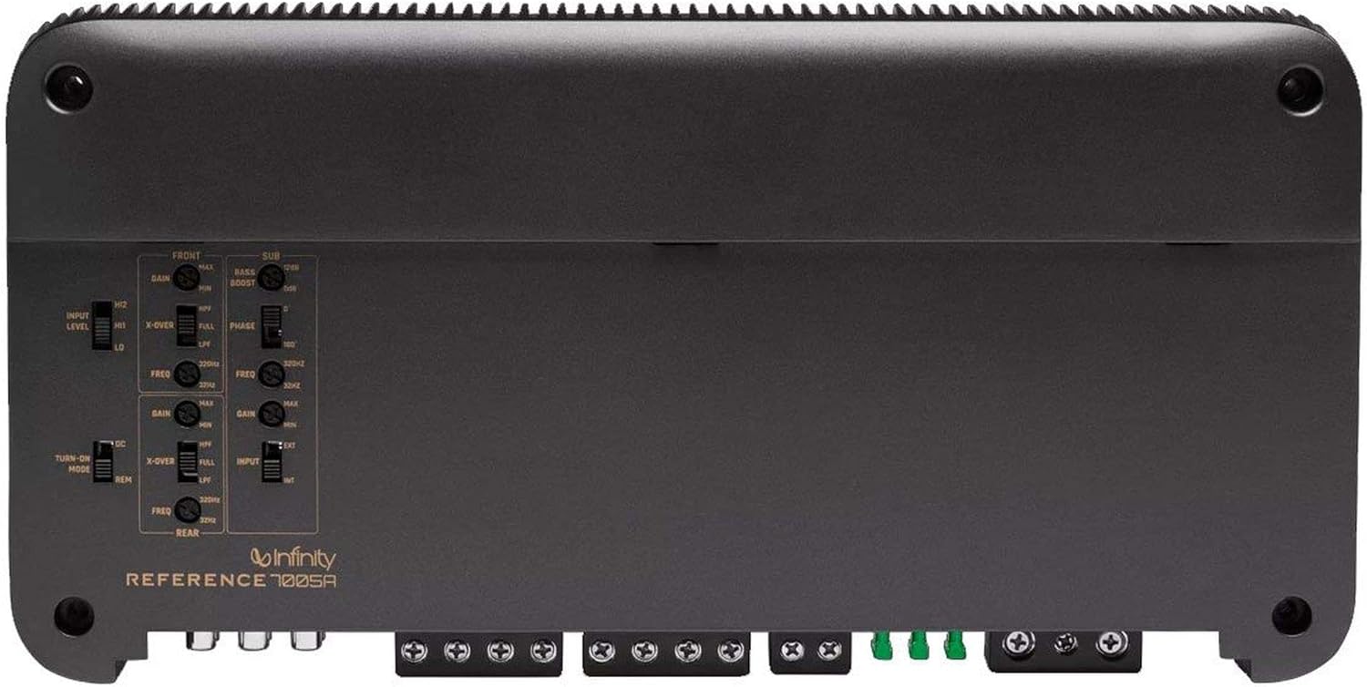 Infinity Reference-7005A Reference Series 5-Channel, 50w X 4, 500w X 1 Amplifier with Bass Knob
