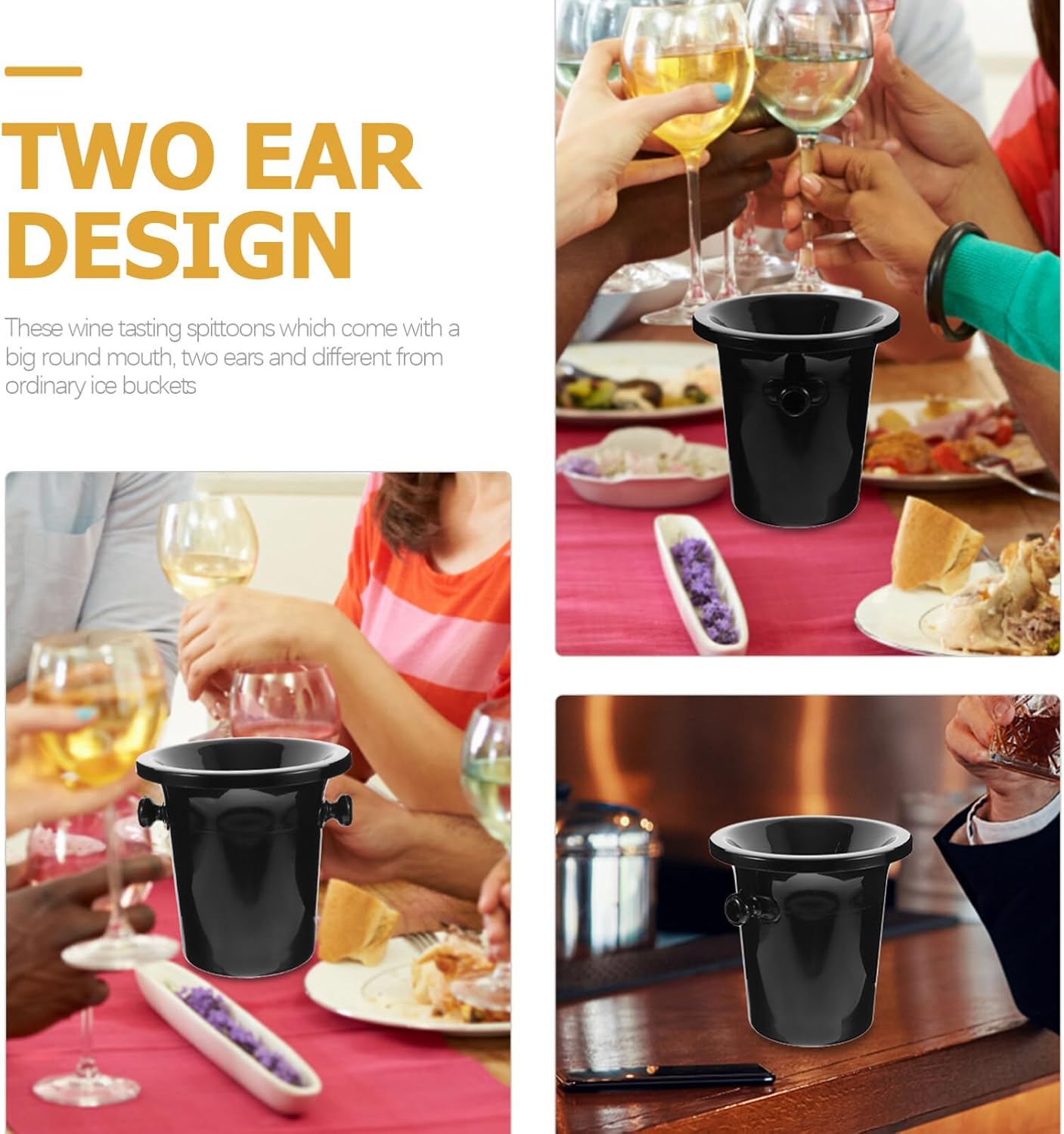 4pcs Creative Wine Tasting Spittoons Wine Dump Buckets Wine Spittoons Wine Tasting Events Wine Dump Buckets Bars Parties