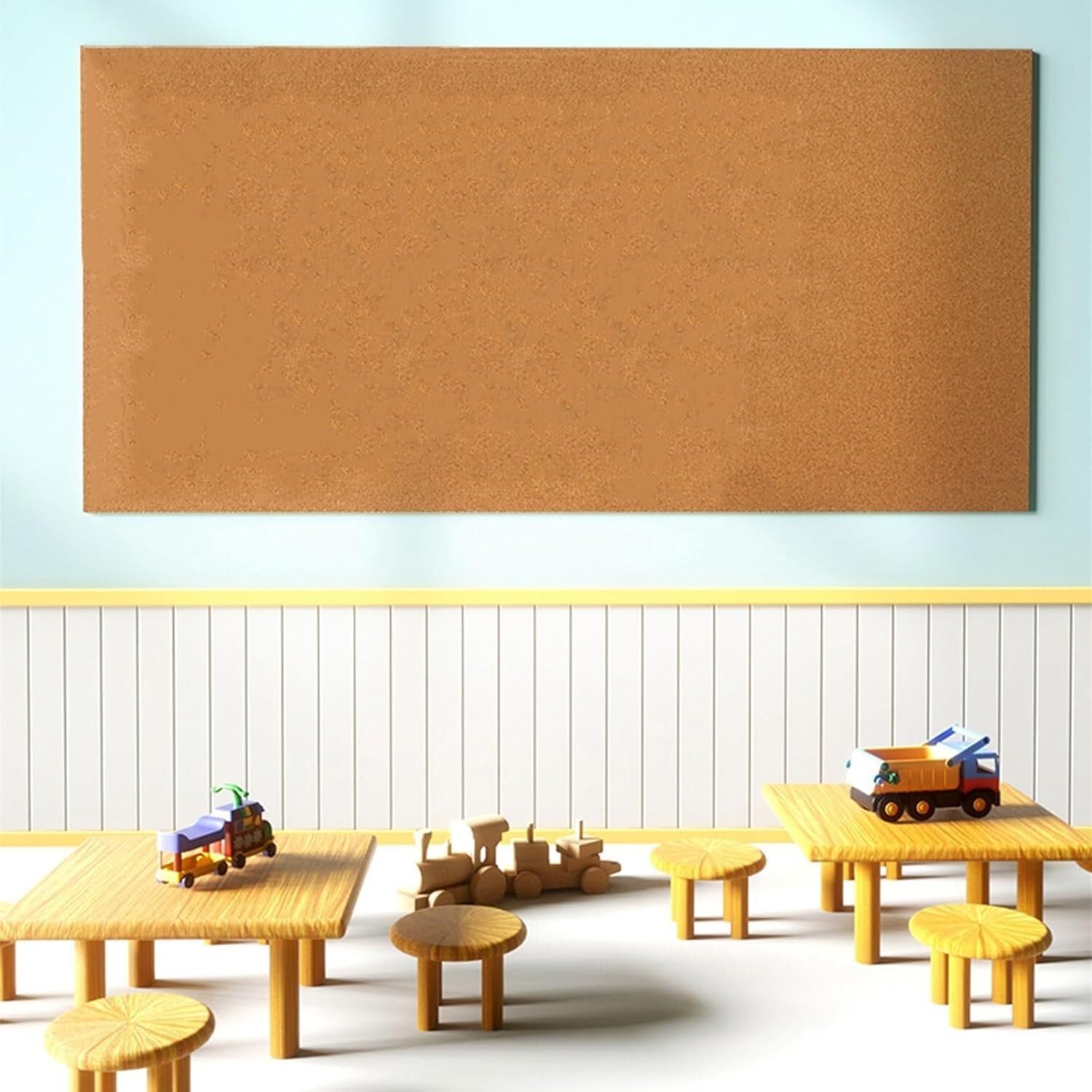 Cork Board Self-Adhesive Backing Cork Roll,Self-Adhesive Bulletin Board,for Decorating Wall,Furniture, Crafting DIY Projects for Office & Home Decor (Color : Brown, Size : 1.22x4.92m(6MM))