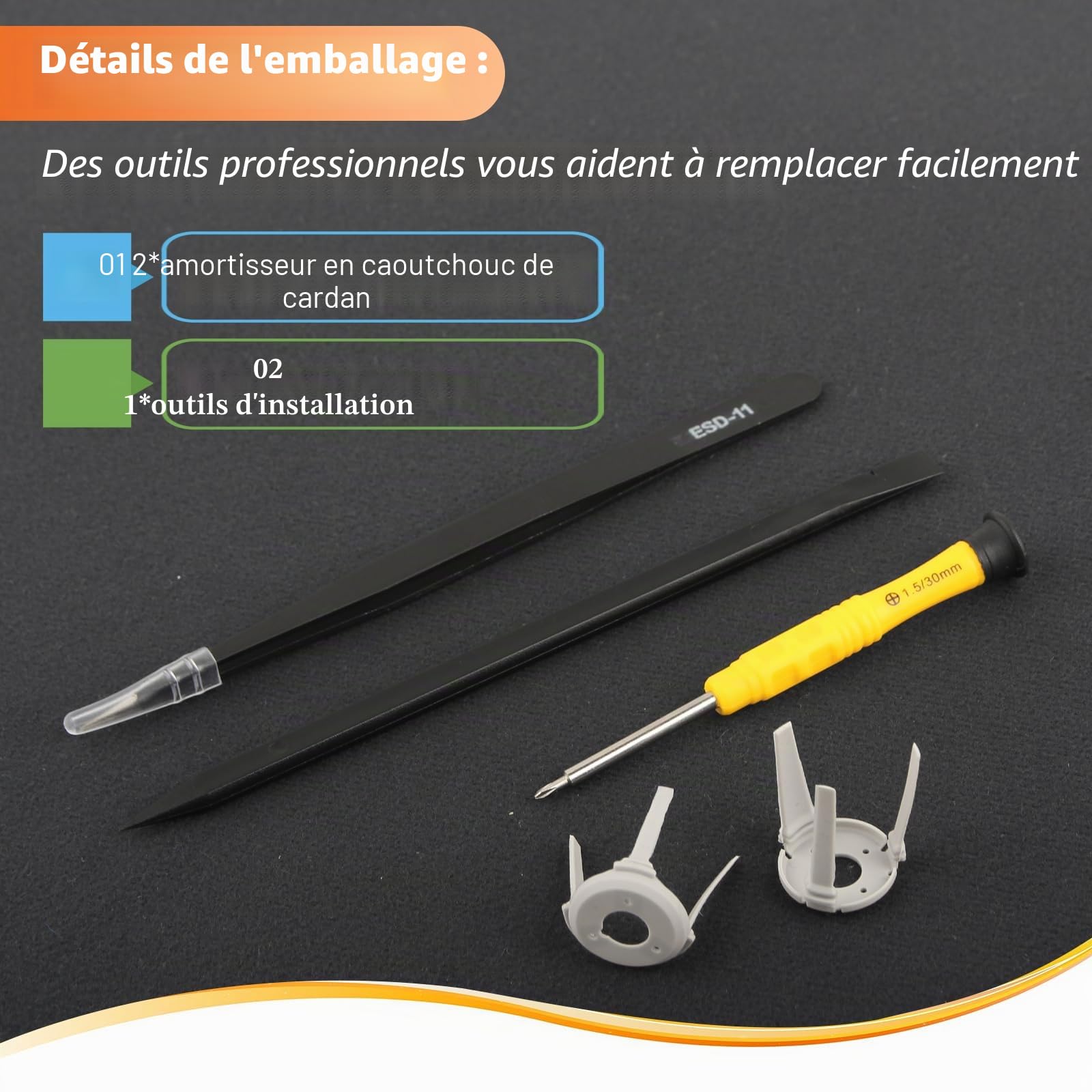 Caoutchouc Nacelle pour DJI Mini 4 Pro Amortisseurs en Caoutchouc Mini 4 Pro Gauche et Droit Boule Amortisseur pour DJI Mini 4 Pro(Style Long)