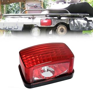 KAKABAS ATV Taillight Lens Tail light Cover Compatible with Yamaha Big Bear 400 / Grizzly 660 350/Kodiak 400/Rhino 660 700,Brake Light Tail Lamp Housing Accessories,OEM 5KM-84710-01-00,5KM-8472C-10-00