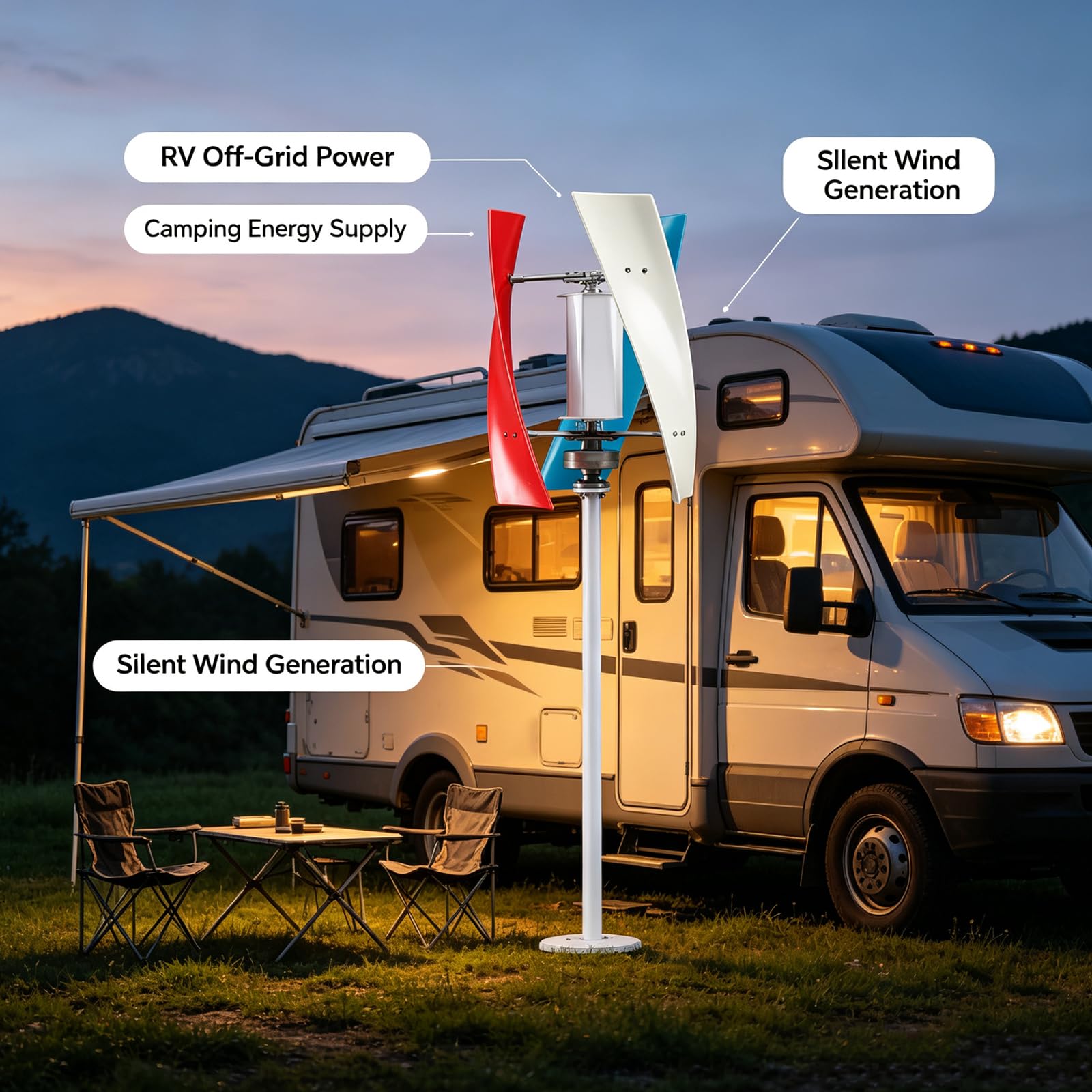 Generatore Eolico off-Grid 12V 24V 48V 5500W