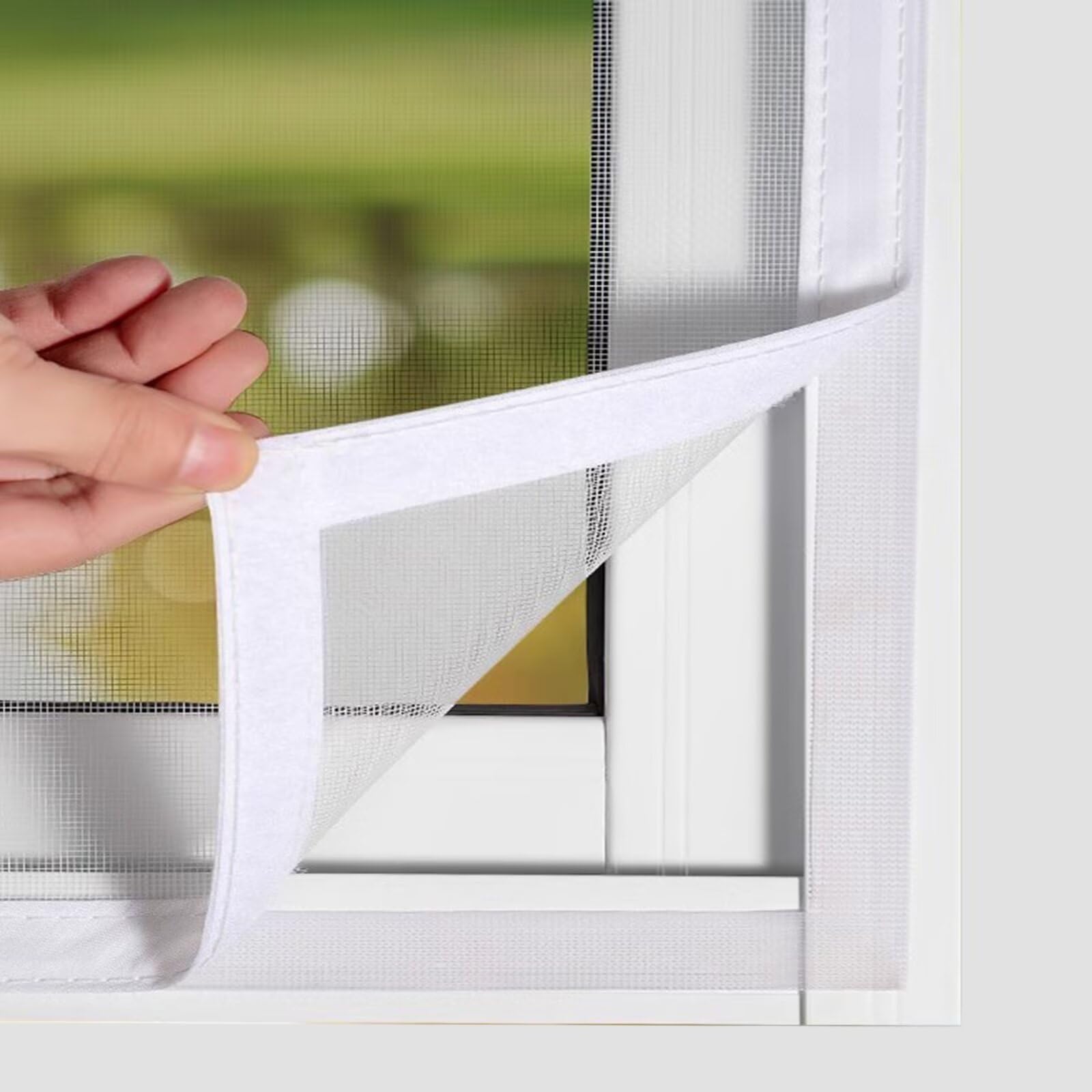 Mousitiquere Caravane 180x200cm Blanc Mosquitera para Ventanas Moustiquaire pour Fenetre Filet de Protection pour Chat