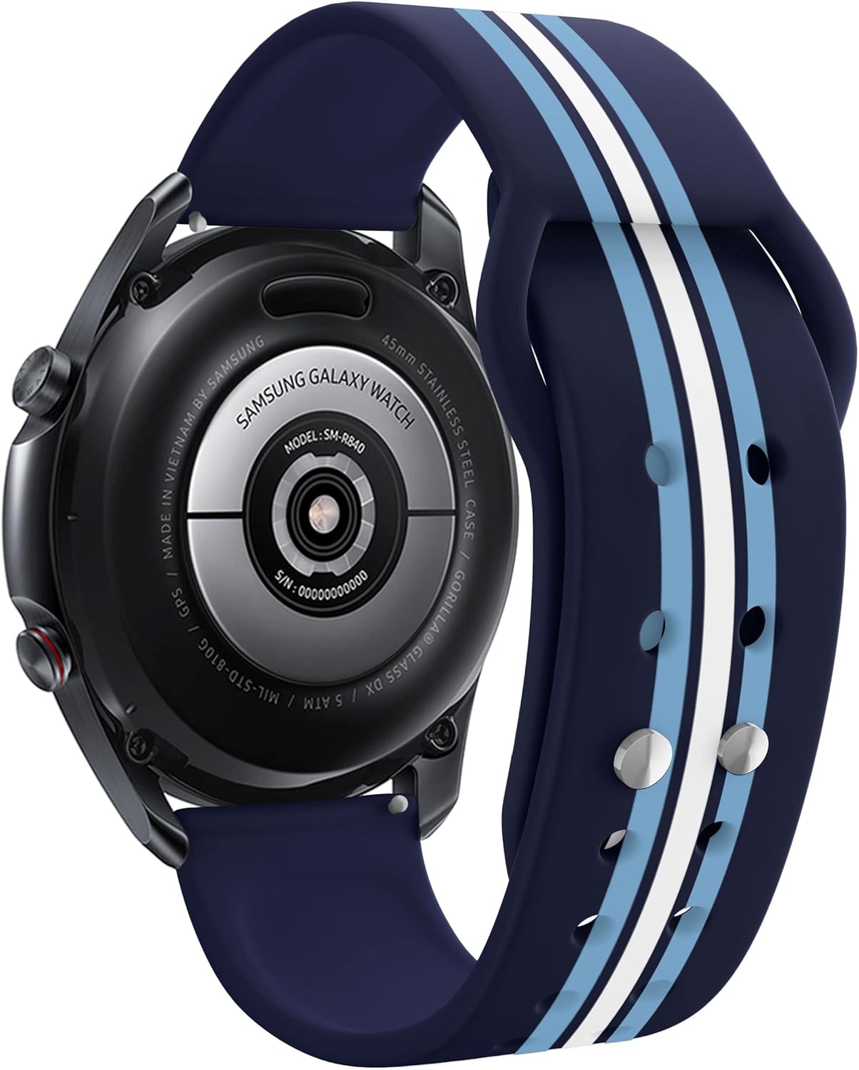 Affinity Bands North Carolina Tar Heels HD Watch Band Compatible with Samsung, Garmin, Fossil, and More