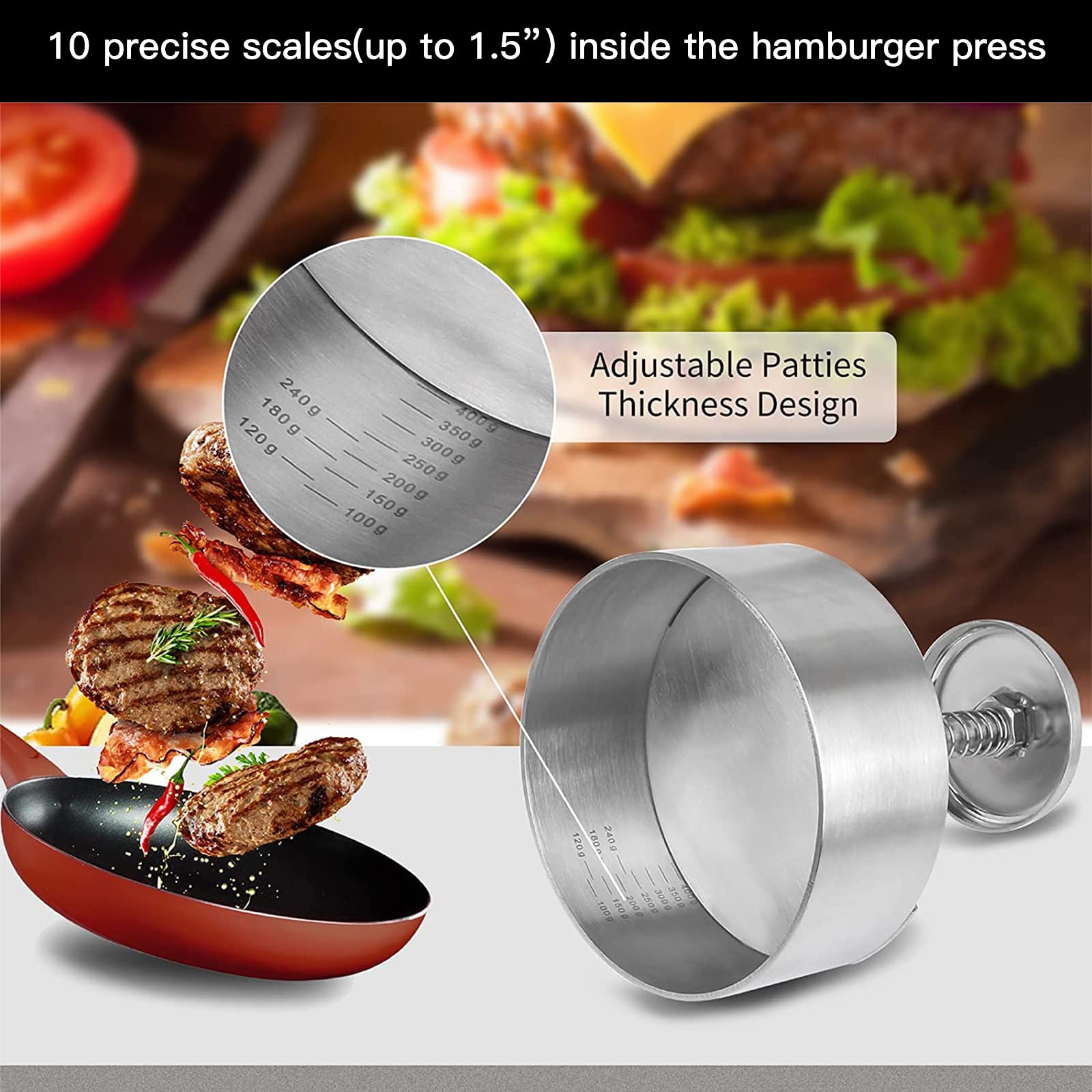 Presse À Hamburger - Moule À Hamburger, Presse À Tarte En Acier