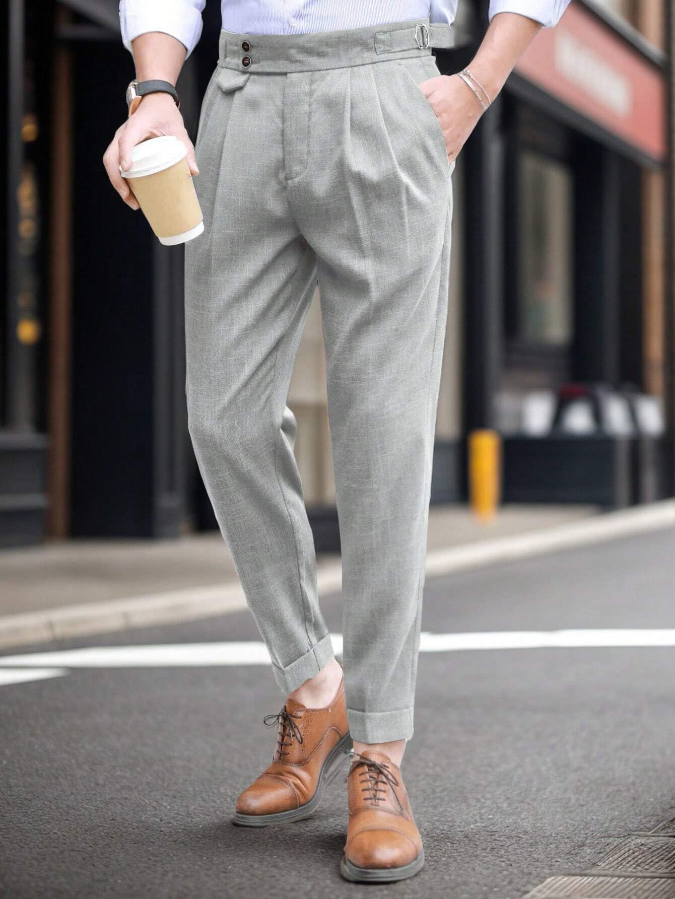 Lymio Pantaloni per gli uomini || Casual Pantaloni Uomo || Stile solido Pant || Patten elegante con pantaloni (TR-46-50)
