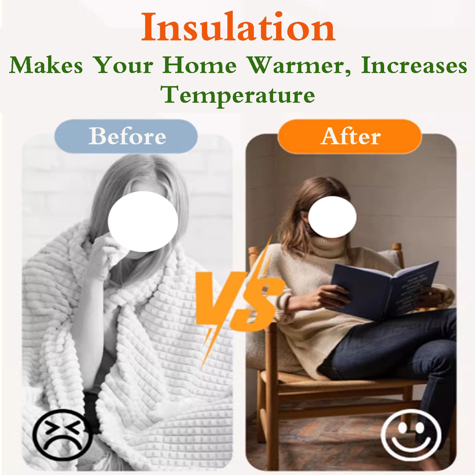 Isolierfolie Fenster Hitzeschutz,Thermofolie Fenster,Winter Winddichte KäLteschutz WäRmefolie,WäRmeschutzfolie Fenster Isolierfolie Kit,Energieeinsparung,FüR Den Heimgebrauch