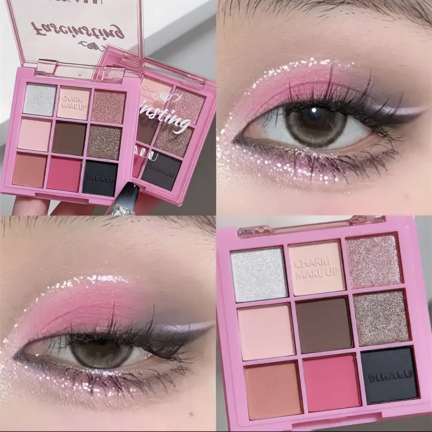 Amazon.com : TKDKSFD 9 Color Eye Shadow Palette Shiny Matte Eye