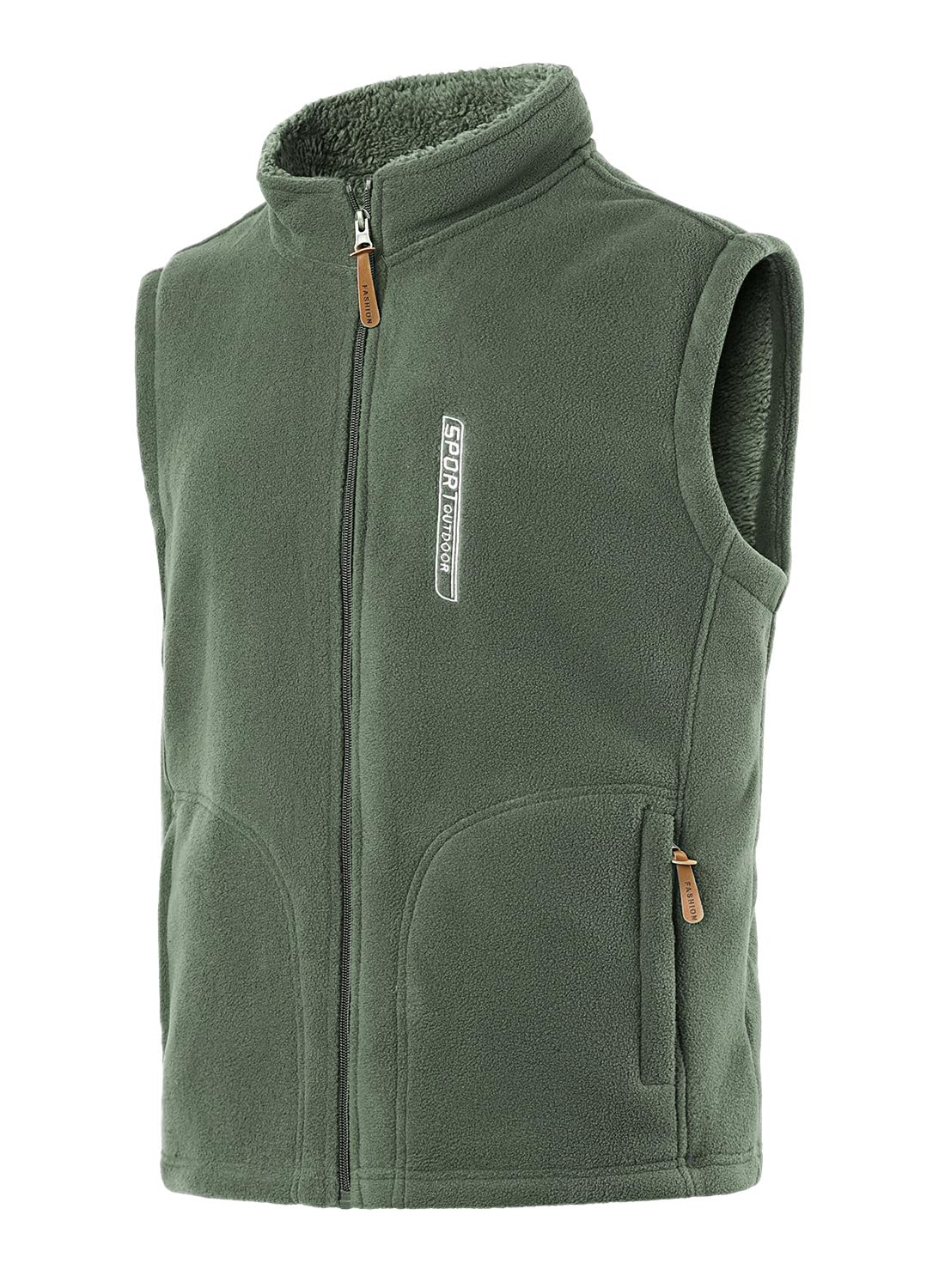 Hombres Chaleco de Vellón Ligero Invierno Caliente Deportes Chaqueta Chaqueta Chaqueta sin mangas Puro Color Chaleco Chaqueta aire Libre Fotografía Senderismo Chaqueta sin Mangas