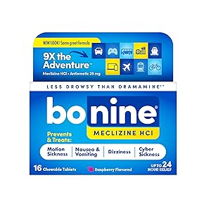 Bonine motion sickness tablets