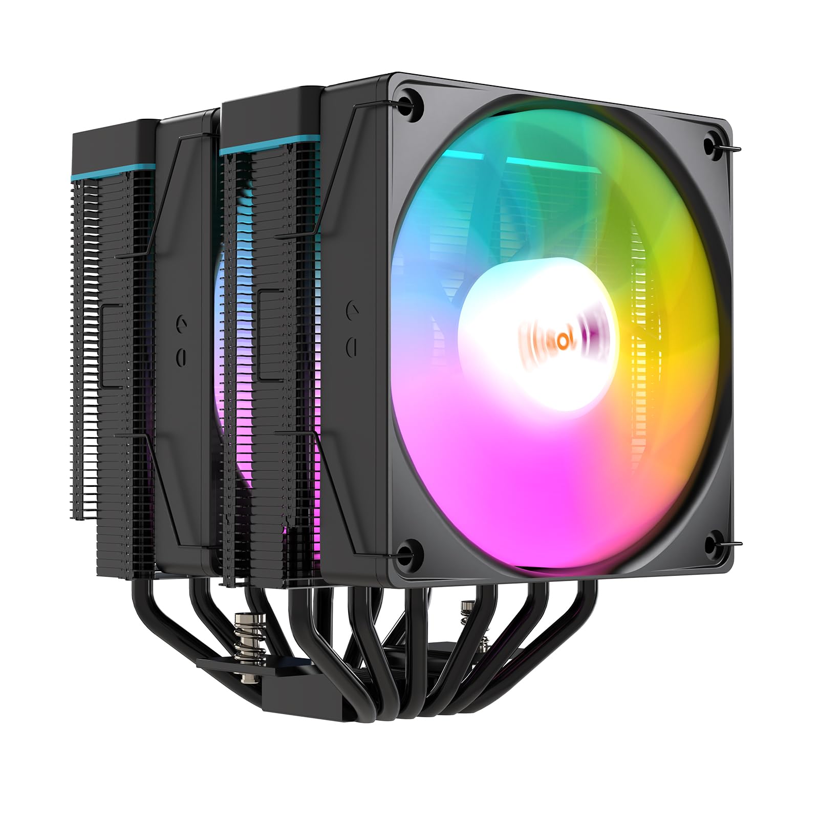 IX20 ARGB Air Cooling Fan Twin Tower CPU Cooler, Black