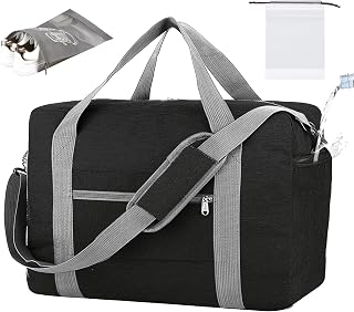 For Spirit Airlines Personal Item Bag 18x14x8 with Wet Pocket Foldable Travel Duffel Bag Underseat Carry on for Men & Women