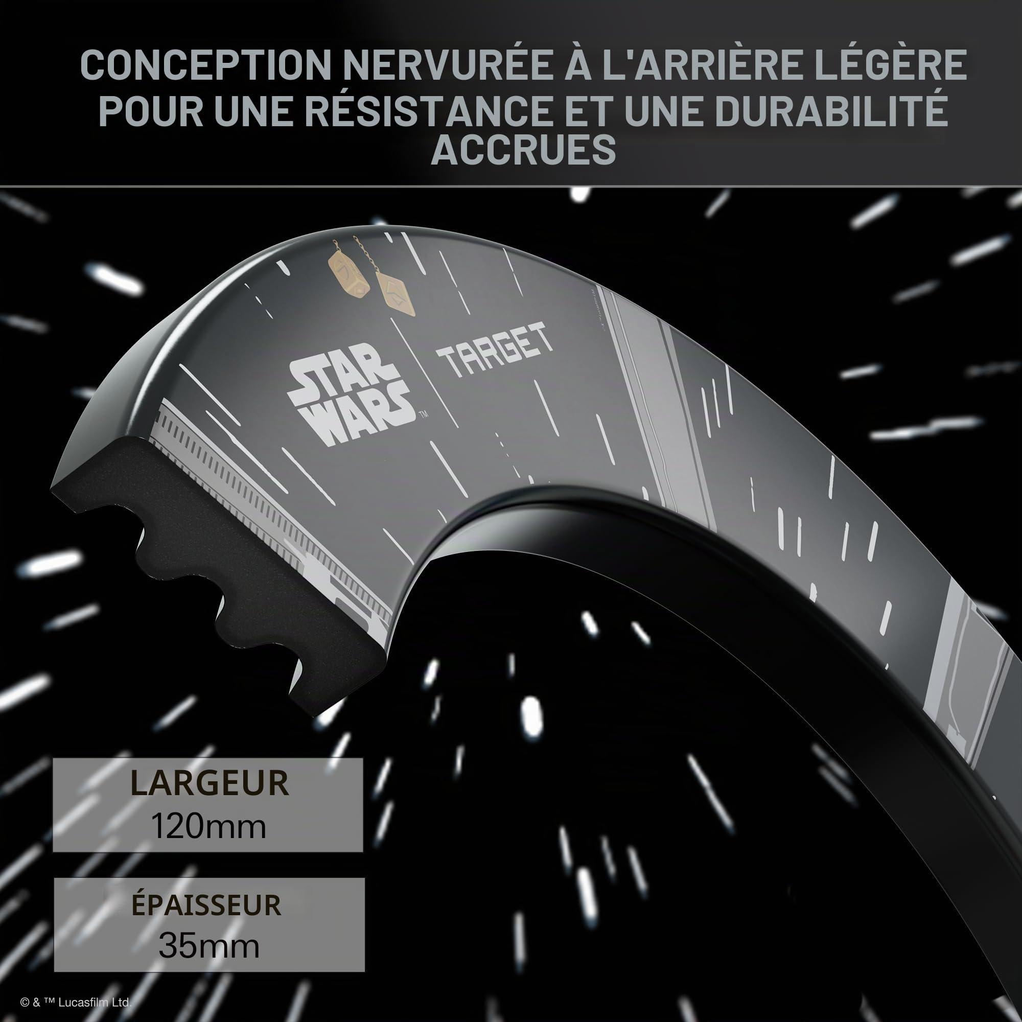 Target Darts Star Wars TOR Cible de Fléchettes & Surround Ensemble | Cible de Fléchettes à Pointe en Acier, Norme de Compétition, Ensemble Complet pour la Maison, Design Disney Galaxy