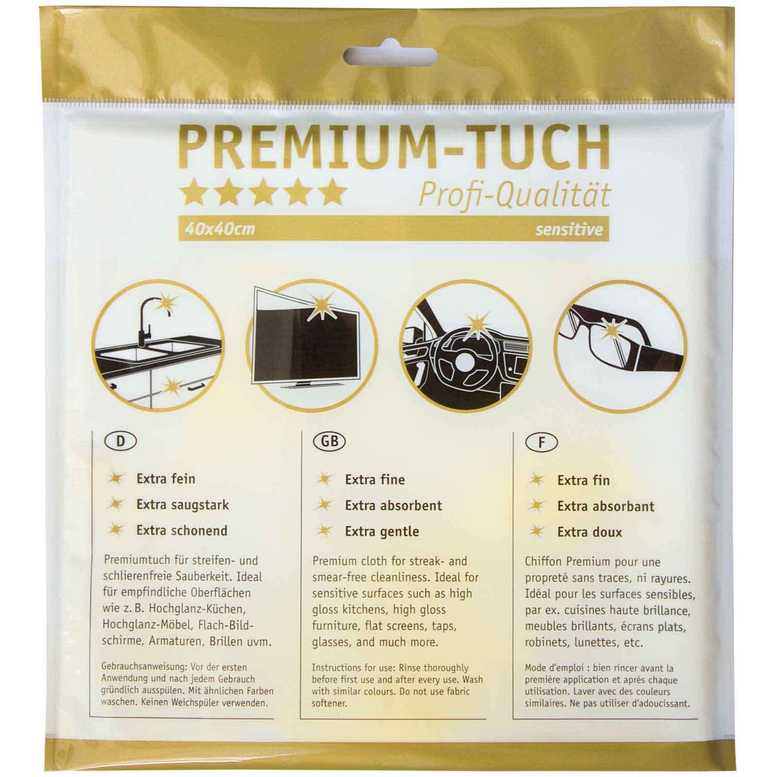 HOTREGA Küchen Reinigungs-Set Basic | 5-teilig mit Microfasertuch