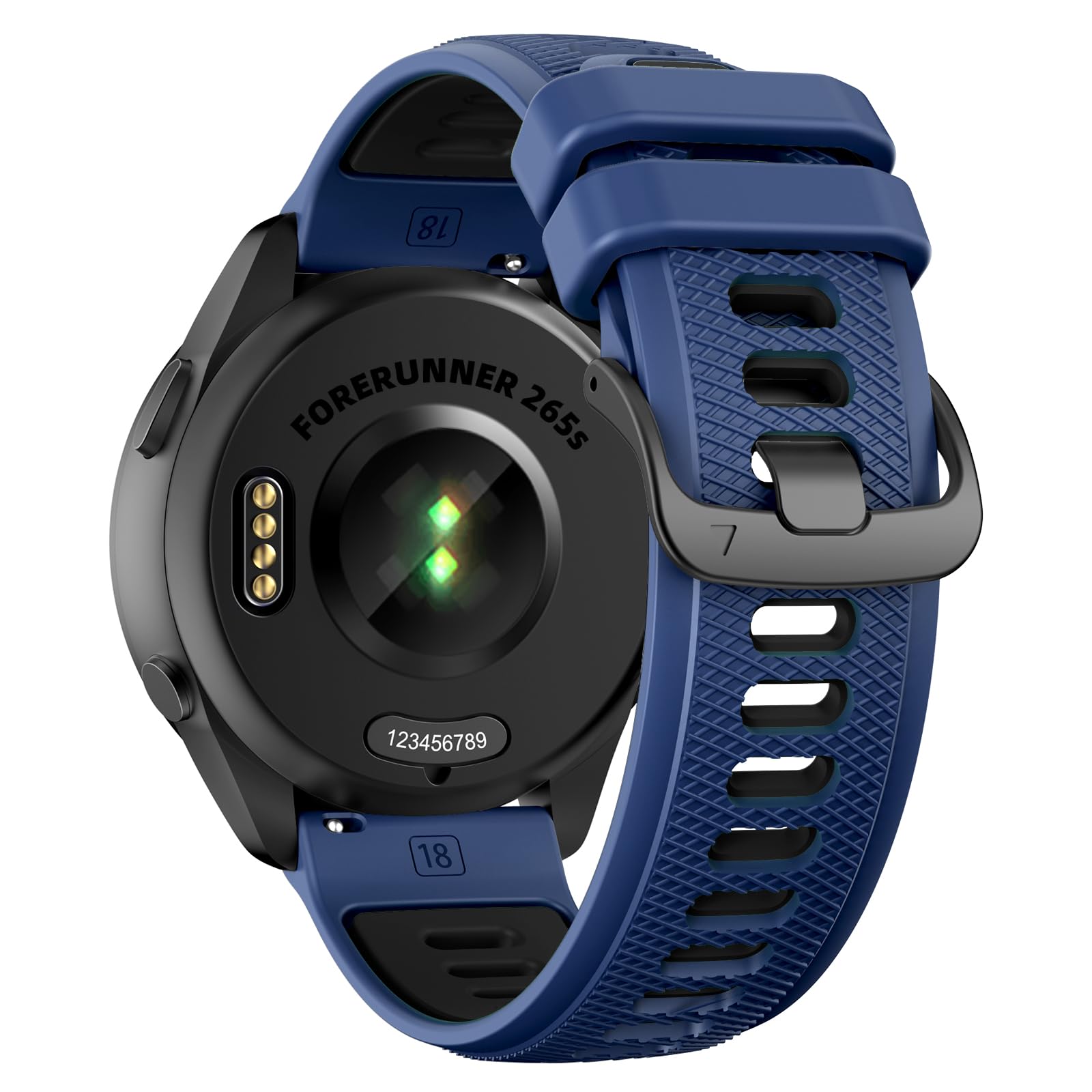 U-LIMVE Strap for Garmin Forerunner 265S 42mm/Forerunner 255S 41mm/Venu 4 41mm/Venu 3S 41mm/Venu 2S 40mm/Vivoactive 4S 40mm/Vivomove 3S 39mm, Soft Silicone 18mm Replacement Bands