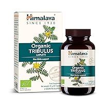 Himalaya Tribulus organico (Gokshura) per la salute maschile, libido, supporto urinario, resistenza, energia, 688 mg, fornitura per 2 mesi, 60 capsule
