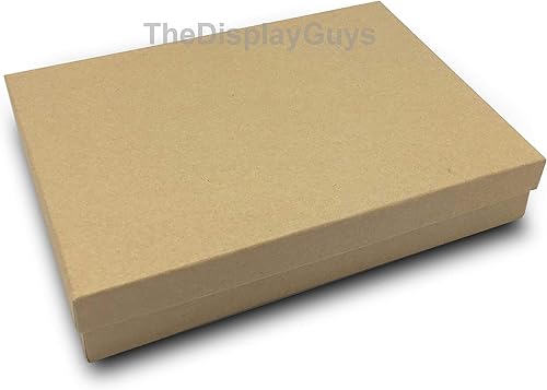 Miniatura 33 de TheDisplayGuys - Paquete de 25 cajas de regalo de papel de cartón relleno de algodón #21, color marrón kraft (2.6 x 1.6 x 1.0 pulgadas), para envío