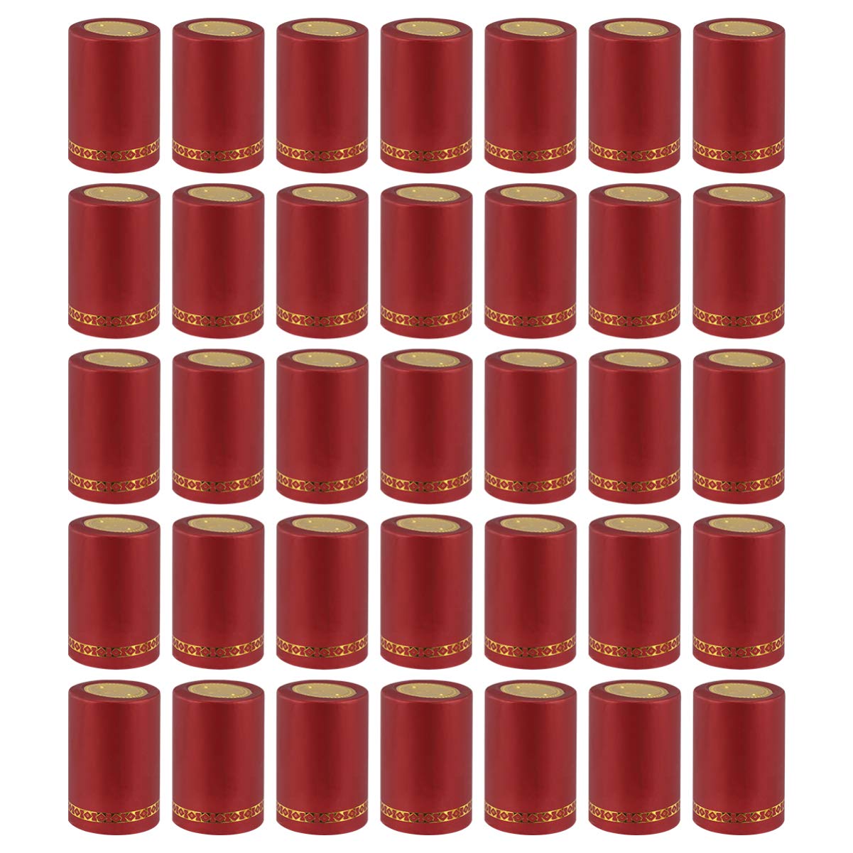 Capsules thermorétractables en PVC rouge pour éviter l'oxydation de la bouteille de vin
