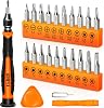 JOREST 24 Pieces Precision Mechanic Screwdriver Set Mini Tool Kit with Torx T1 T2 T3 T5 T6 T8 T9 T15 Triwing Y00 Star P2/P5 Phillips PH001.5/2.0 etc. for PS4 Switch Laptop PC Glasses Watches