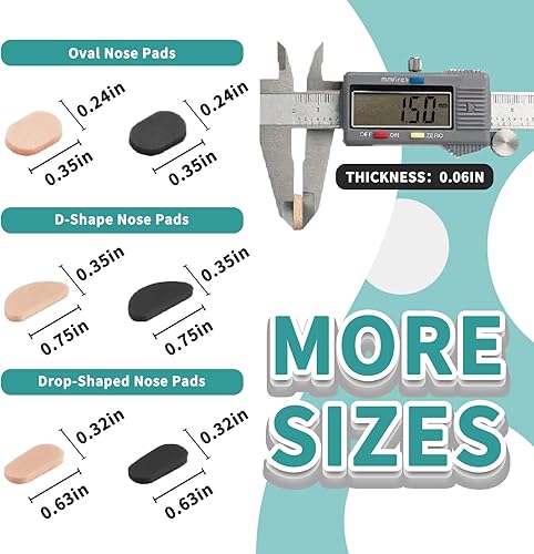 Miniatura 2 de Almohadillas de espuma EVA para lentes, 24 pares de almohadillas de repuesto antideslizantes e hipoalergénicas, cojines ultra suaves y ligeros