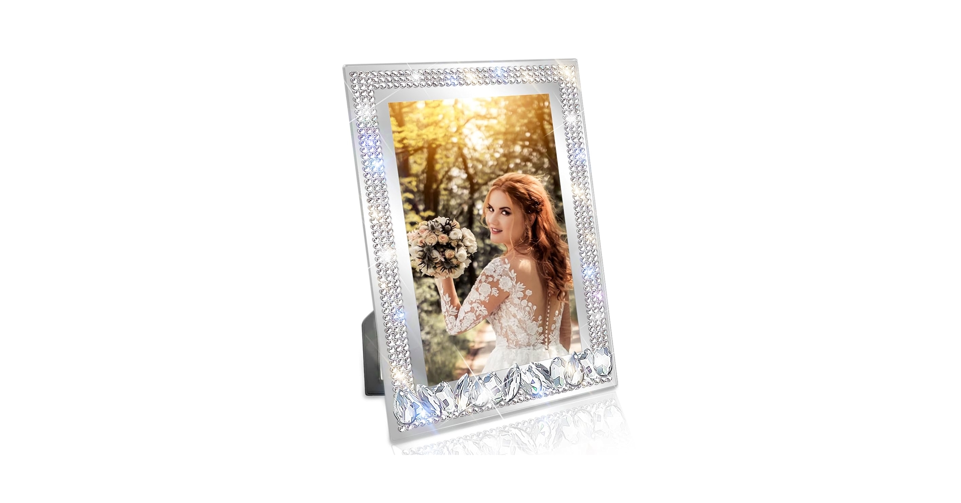 Amazon.com - GUFONKOD 3.5x5 Bling Picture Frame Sparkle