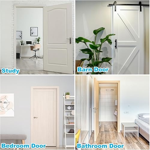 Miniatura 5 de CYEAH Pestillos de puerta resistentes de 90 grados, pestillo abatible, cerradura de cerrojo de puerta de seguridad, cerradura de puerta corredera de