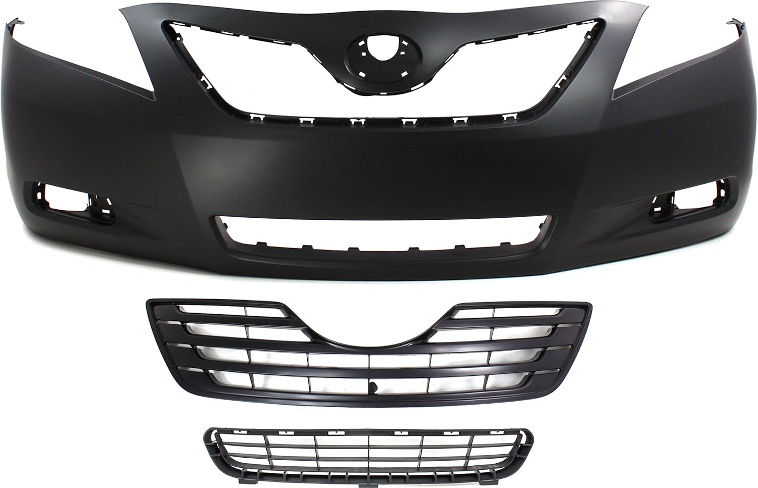 Garage-Pro Front Bumper Cover KIT Primed For USA Built 2007-2009 Toyota Camry LE, Front Bumper Replacement Cover