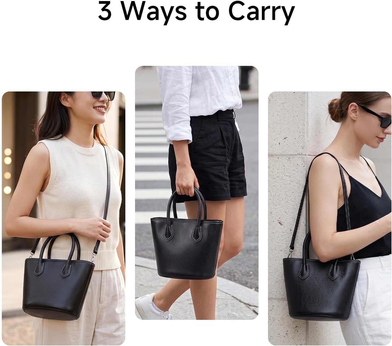 Woven Tote Bag for Women Leather Top-Handle Bags for Commuting