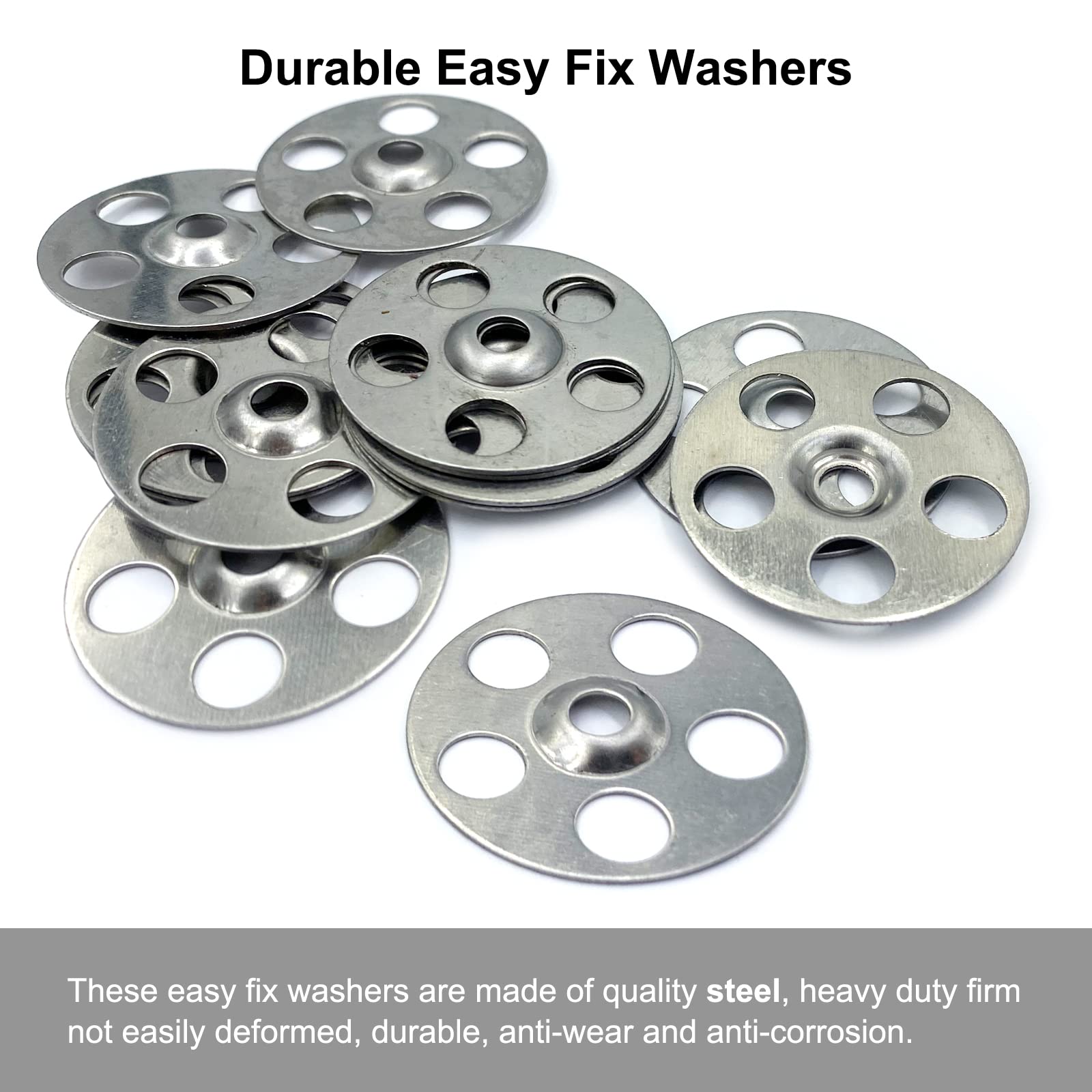 Buy 120 Pieces Steel Insulation Washers,Metal Insulation Disc 36mm