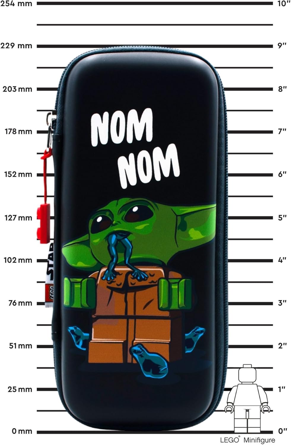 Lego Star Wars The Mandalorian Grogu Pencil Case with Lightsaber Gel Pen Bundle