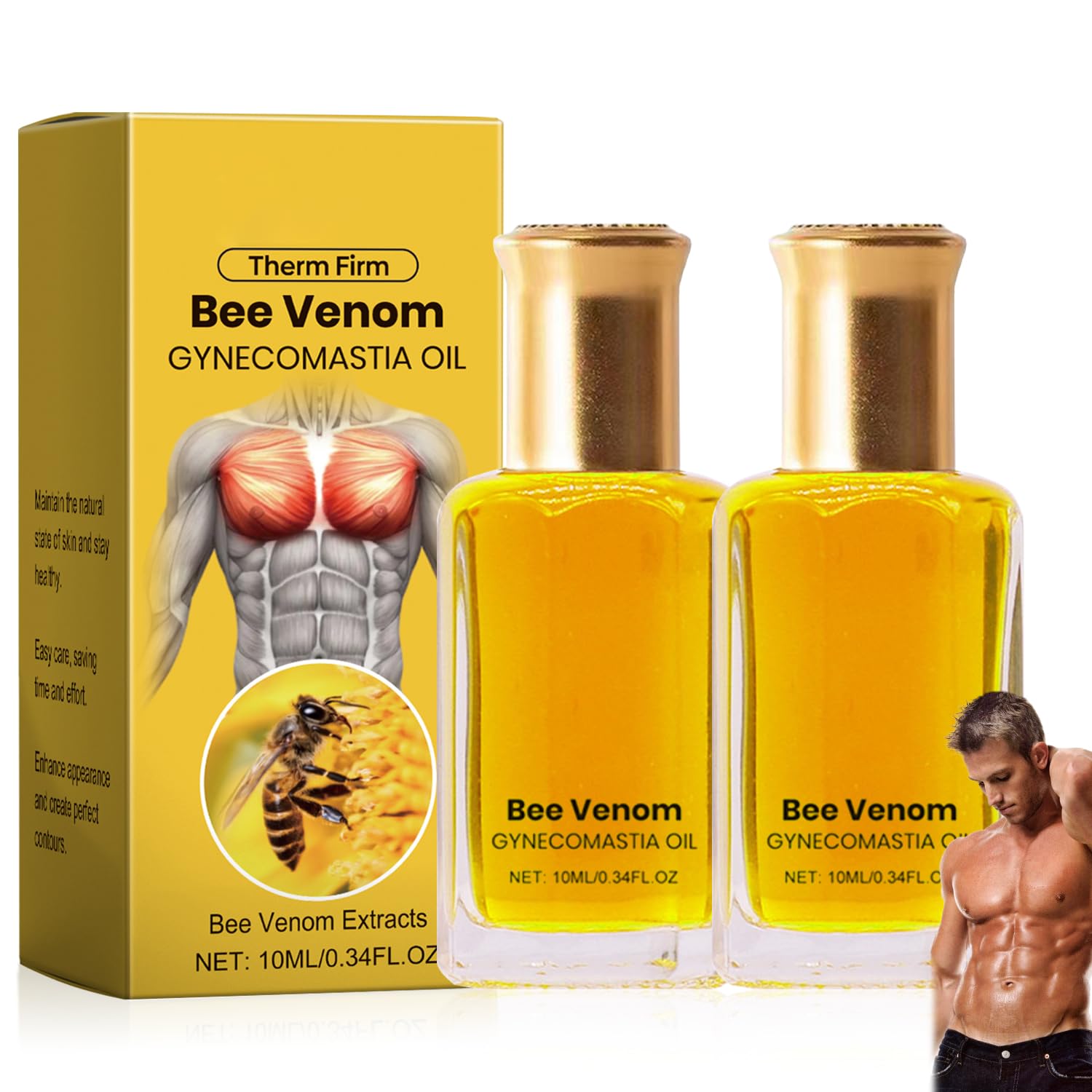 Amazon.com : ThermoFirm Bee Venom Gynecomastia Oil, 2026 New Chest