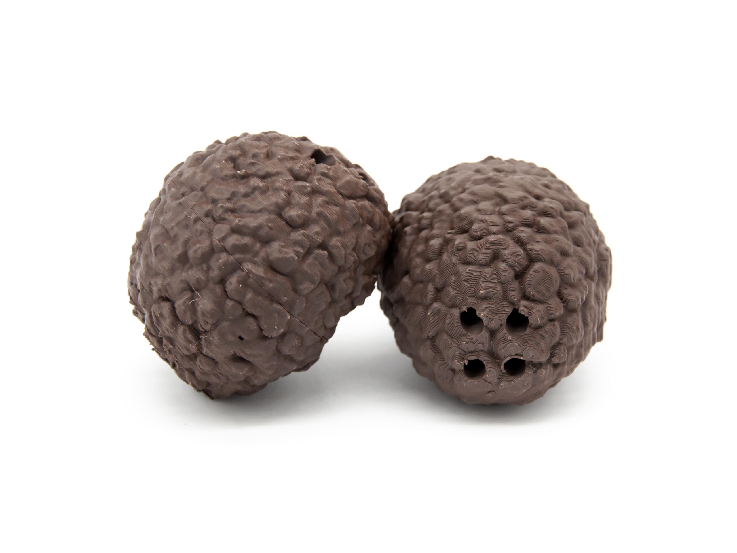 Generico Lot de 2 faux truffes pour dressage pour chiens – Fermeture à baïonnette, récipient à huile de truffe, lavable et réutilisable, marron foncé