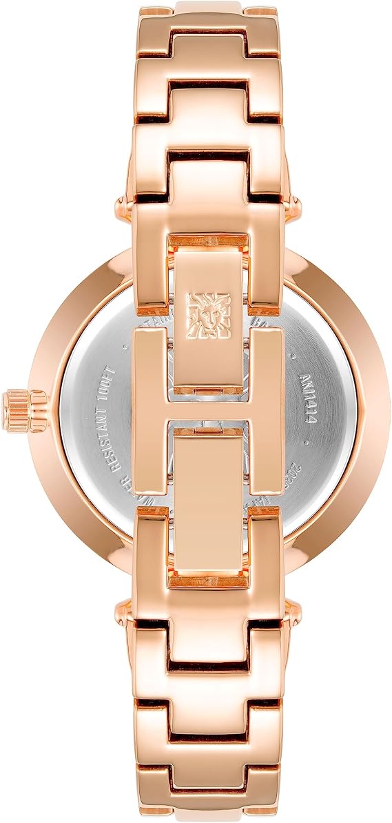 ساعة Anne Klein Women & # x27؛ s Diamond-Accented Bangle Watch