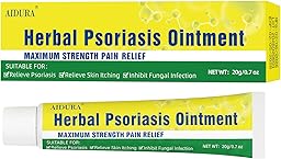 Psoriasis Cream, Natural Seborrheic Dermatitis Relief for Itchy Flaky Skin, Soothing Ointment for Redness & Scaling 20g