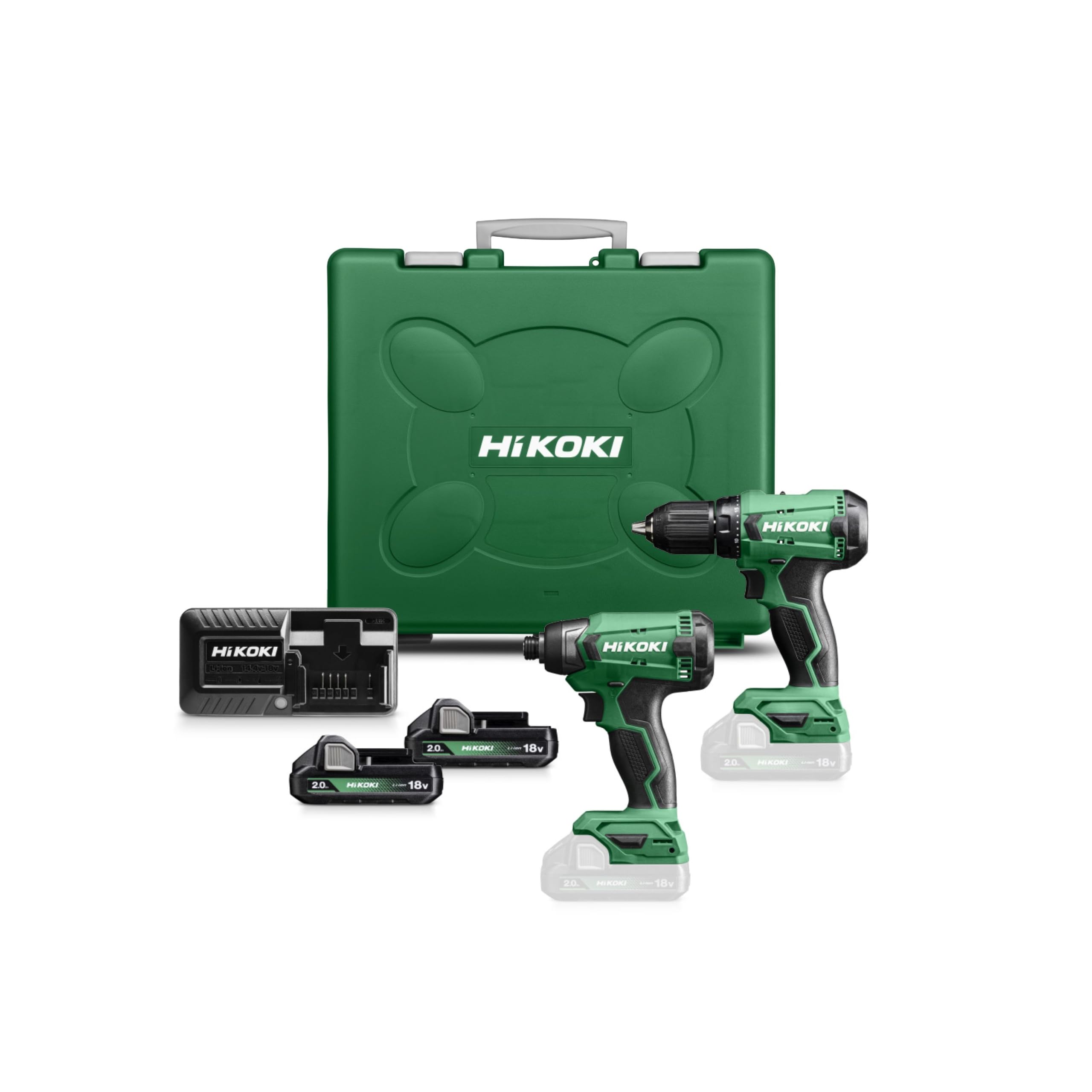 HiKOKI Combo-Kit wiertarko-wkrętarka akumulatorowa + wkrętarka udarowa KC18DA