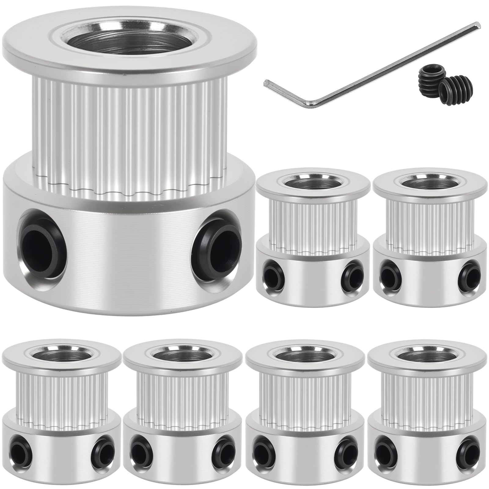 12 Pack GT2 Timing Belt Pulley 20 Teeth,8mm bore,synchronous Pulley — Amazon image 28